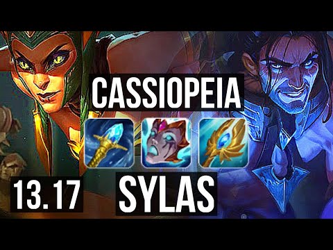 CASSIOPEIA vs SYLAS (MID) | Rank 1 Cassio, 5/1/5, Rank 23 | TR Challenger | 13.17
