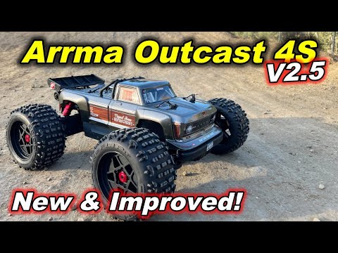 Arrma Outcast 4S V2.5 V2 First Look and Run - Best RC monster truck stunt truck?