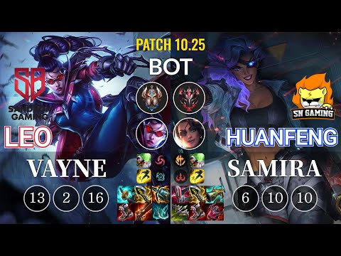SB Leo Vayne vs SN huanfeng Samira Bot - KR Patch 10.25
