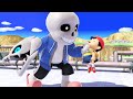 Snowdin Skeleton A Sans Mii Gunner SSBU Montage