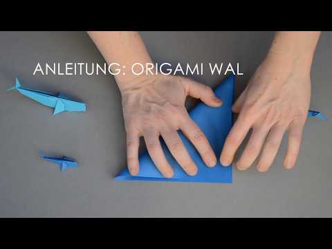 DiY Origami Wal, leichte Anleitung für Anfänger