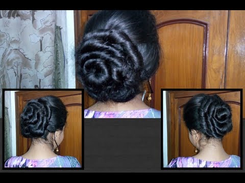 simple **ROSE** hair bun // cute and easy rose bridal hair bun for long and medium hair