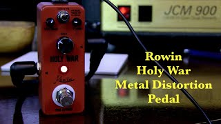 Video thumbnail for Rowin LEF-305 Holy War Metal Distortion 300 Series by Cryptic Mask Guitar