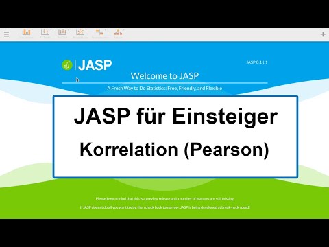 JASP für Einsteiger - 08 - Korrelation (Pearson)