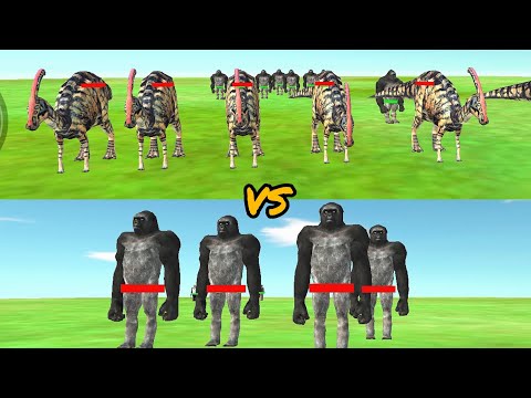 King Kong vs dinosaur fight video ll animal Revolt battle simulator 💥