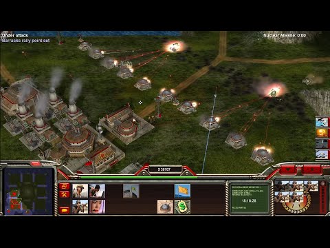 Command Conquer Generals Zero Hour China Tank 1 vs 7 China Tanks Generals (Destruction Fortress) 10K