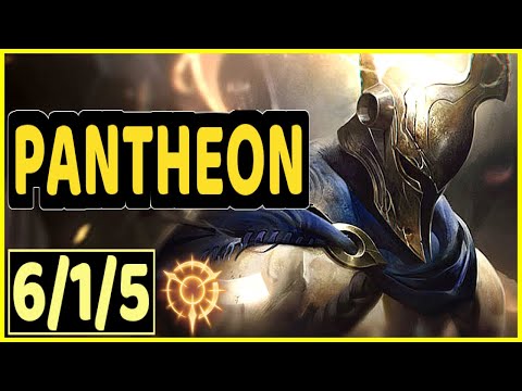 PANTHEON VS RAKAN - 6/1/5 KDA SUPPORT GAMEPLAY