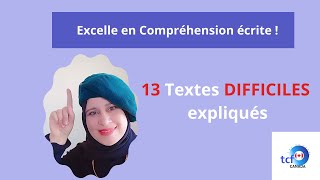TCF Canada : Correction commentée des 13 textes difficiles (C1/C2) /Atteignez l'Excellence !!