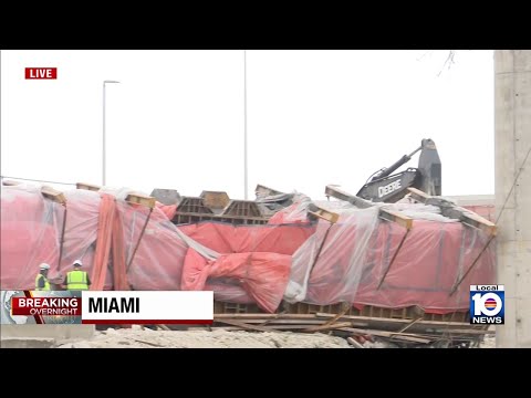 6 workers hurt in construction accident on I-395 bridge near downtown Miami