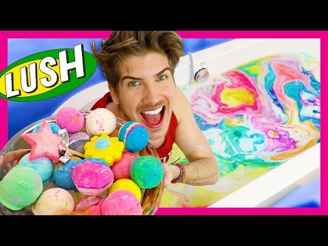 EVERY LUSH BATH BOMB EXPERIMENT!