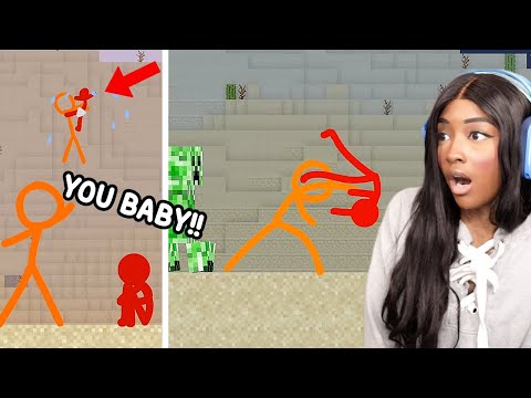 Forever Nenaa - ORANGE AND RED ARE FIGHTING EACH OTHER??! | Animation vs Minecraft Shorts [23 -24] Reaction