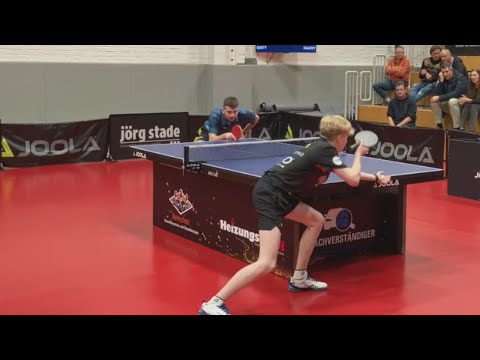 Mit 16 Jahren☝️Spielt er in der 3.Bundesliga Süd🏓 I.Quett(2106) : J.Kaucky(2232)