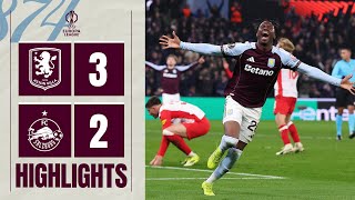 JIMOH-ALOBA WITH THE WINNER | Aston Villa 3-2 RB Salzburg | UEFA Europa League Highlights