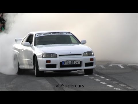 Modified JDM Cars Leaving Japfest 2023 - Burnouts, Accelerations Flames & Bangs!