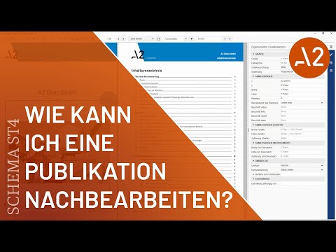 Tutorial | SCHEMA ST4 | Publikation nachbearbeiten