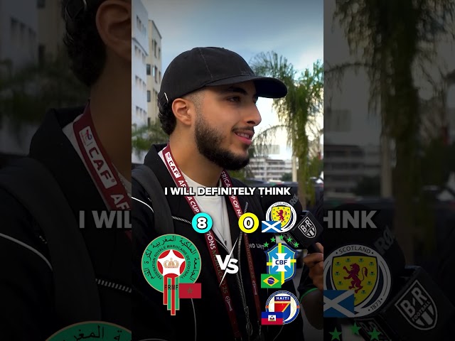 Morocco fans fully expect to win their World Cup group over Brazil, Scotland, and Haiti 😤🇲🇦