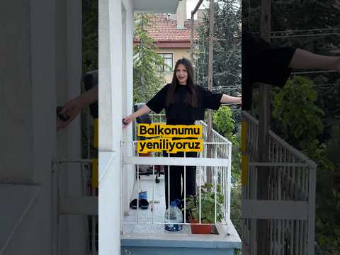 Balkonumu yeniliyoruz part 1 ✨ #balkon #balkonyenileme #balcony #yenileme #dekorasyon #senakoc #fyp