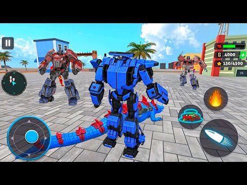 Crocodile Animal Robot Car Transform Action Robot Game 2025 - Android IOS Gameplay