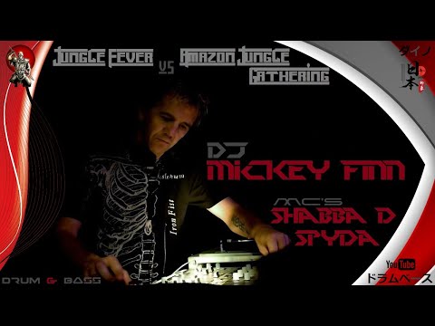 DJ Mickey Finn & MC's Shabba D, Spyda - Jungle Fever VS Amazon Jungle Gathering ドラムベース