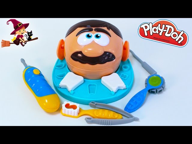 Vídeo relacionado con Play-Doh F1259 Juguete El Dentista Bromista, Niños a Partir 3 años, Plastilina No Tóxica, Colores Surtidos, 8 Botes, Manualidades Infantiles