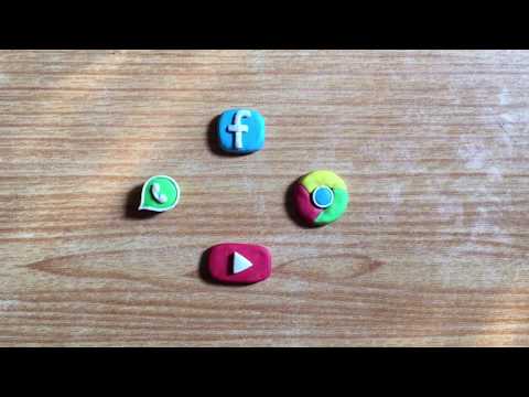 Social Media Clay Art || How to make apps logo from CLAY