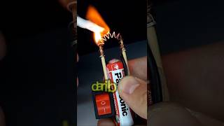 Download lagu 🔥 Cara Mudah Bikin Korek Api dari Baterai Bekas – Tanpa Gas, Tanpa Ribet! #shorts #diy mp3