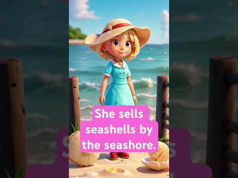 Tongue twister challenge: She sells seashells by the seashore.