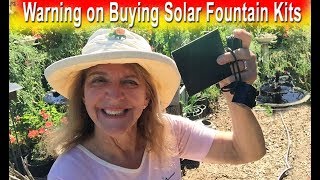 Solar Fountain Pump THINGS to Know BEFORE You Buy Kit to Mak
