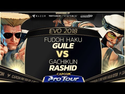 Fudoh Haku (Guile) vs Gachikun (Rashid) - EVO 2018 - Pools - SFV - CPT 2018