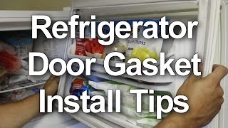 Refrigerator Door Gasket Installation Tips - New Door Seals or Reversing the Doors