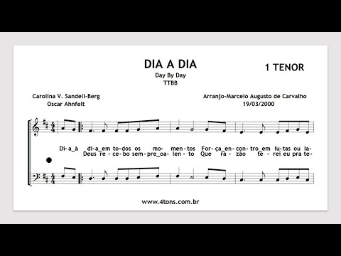 TTBB 0104 1T DIA A DIA 1 TENOR KIT ENSAIO MIDI