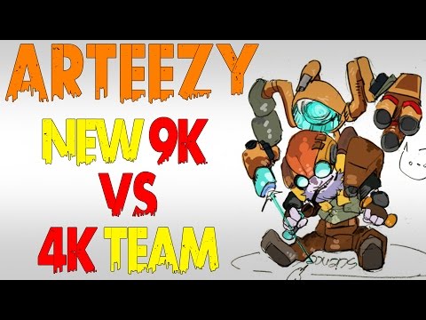 Arteezy Tinker - New 9K MMR vs Noob 4K Team