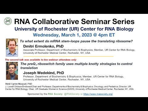 RNA Collaborative - University of Rochester Center for RNA Biology, Mar 1, 2023