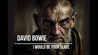 David Bowie - I Would Be Your Slave (lyrics video with AI generated images)