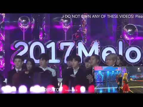 Exo reaction to red velvet @ MMA 2017