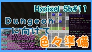 【Hypixel】Dungeonにはギリギリ間に合わなかった気がする　オークション購入禁止のSkyblock＃11