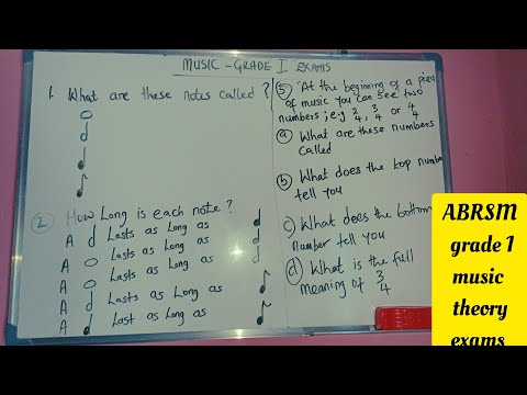 ABRSM GRADE 1 MUSIC THEORY EXAMS QUESTIONS AND ANSWERS