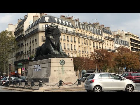 WALK IN PARIS "QUARTIER DENFERT-ROCHEREAU PARIS " 10/12/2019 PARIS 4K