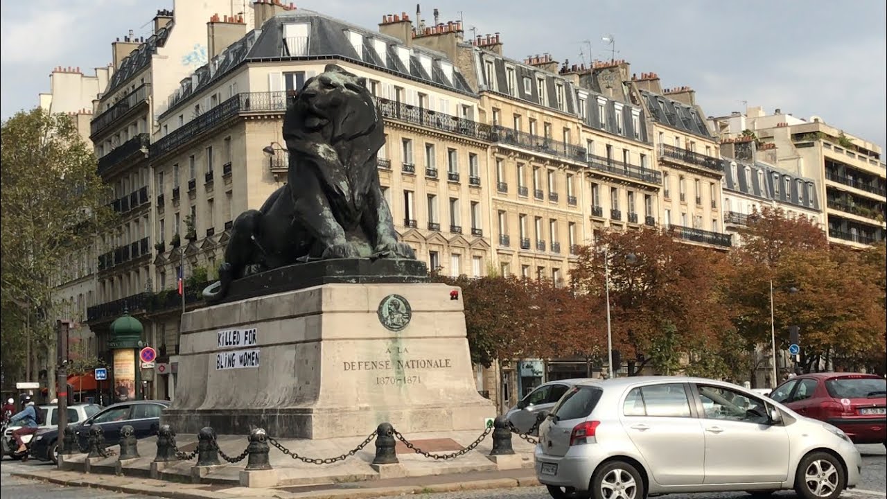 WALK IN PARIS QUARTIER DENFERT-ROCHEREAU PARIS 10/12/2019 PARIS 4K
