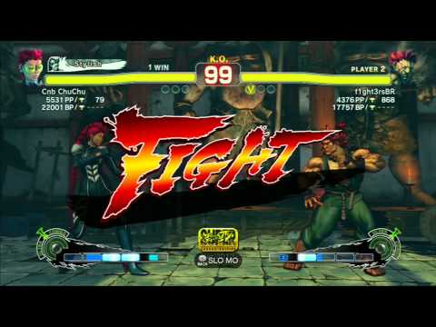 Cnb ChuChu(C.Viper) VS f1ght3rsBR(Akuma) SSF4 AE 2012 Luta2  *Live