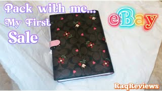 My FIRST EBAY SALE! YAY! Pack with me! RaqReviews