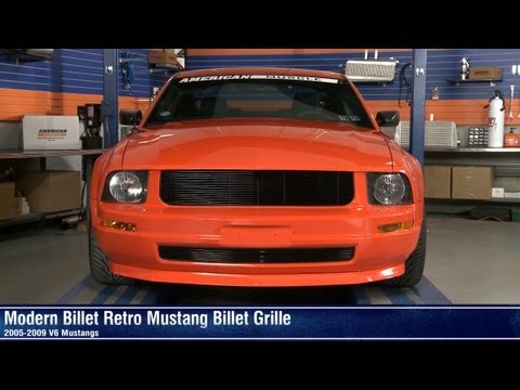 Mustang Black and Polished Retro Billet Grille (05-09 V6) Review