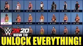 WWE 2K20 - How To Unlock Everything! (#WWE2K20 Tutorial)