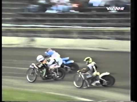 1993 Stal Gorzów vs Apator Toruń Bieg 14 upadek Palucha