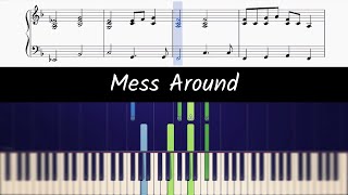 How to play piano part of Mess Around by Ray Charles