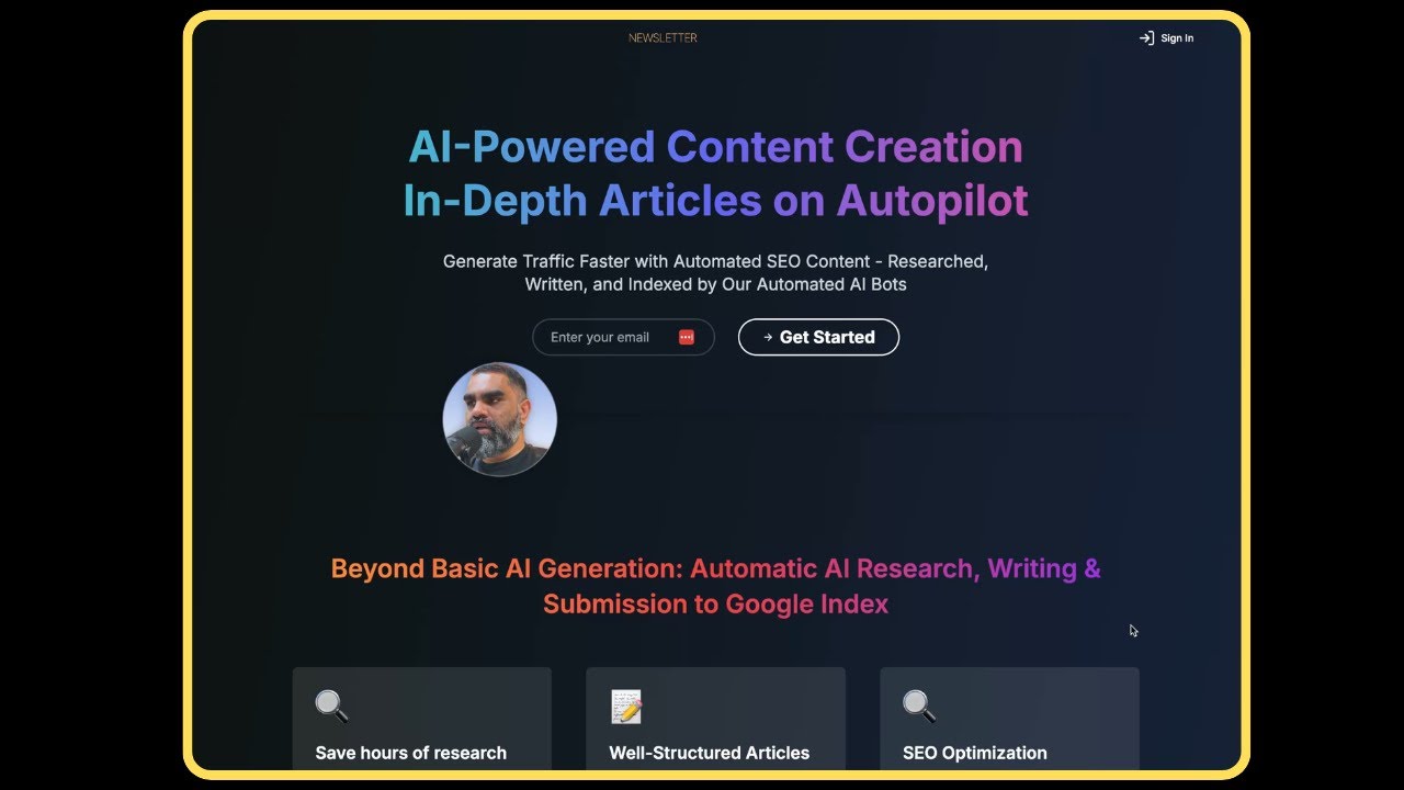 SEO AI Bot demo video