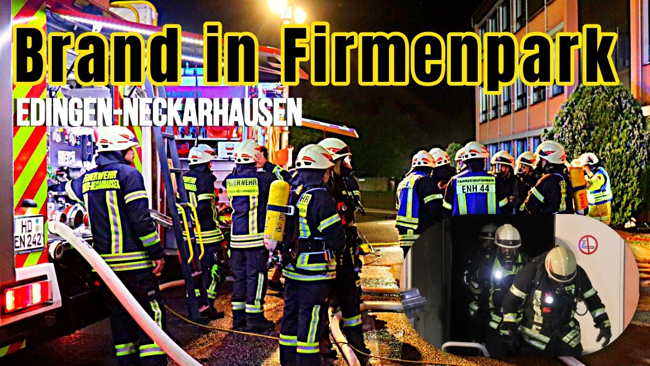 Brand in Firmenpark in Edingen-Neckarhausen – Feuerwehr verhindert Schlimmeres