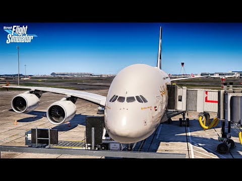 ETIHAD A380: Abu Dhabi to London FULL FLIGHT | Microsoft Flight Simulator 2024