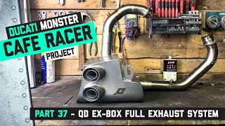 Download lagu Ducati Monster Cafe Racer Part 37 - QD EX-BOX Full exhaust system mp3