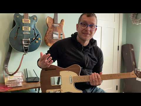 Tele Thinline Walnut over Northern Ash Demo